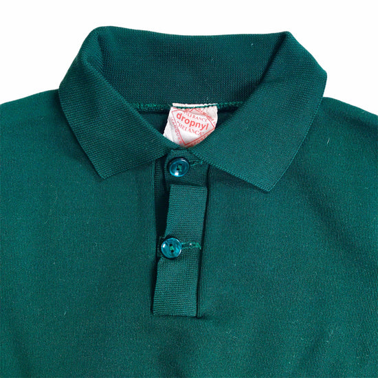 Load image into Gallery viewer, Vintage 1960s Dark Green Nylon Mod Top / Polo French Made 4-5 Years
