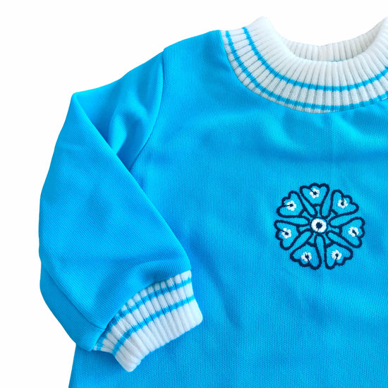 Load image into Gallery viewer, 60&amp;#39;s  Vintage Blue Mod Dress British Made 9-12 Months
