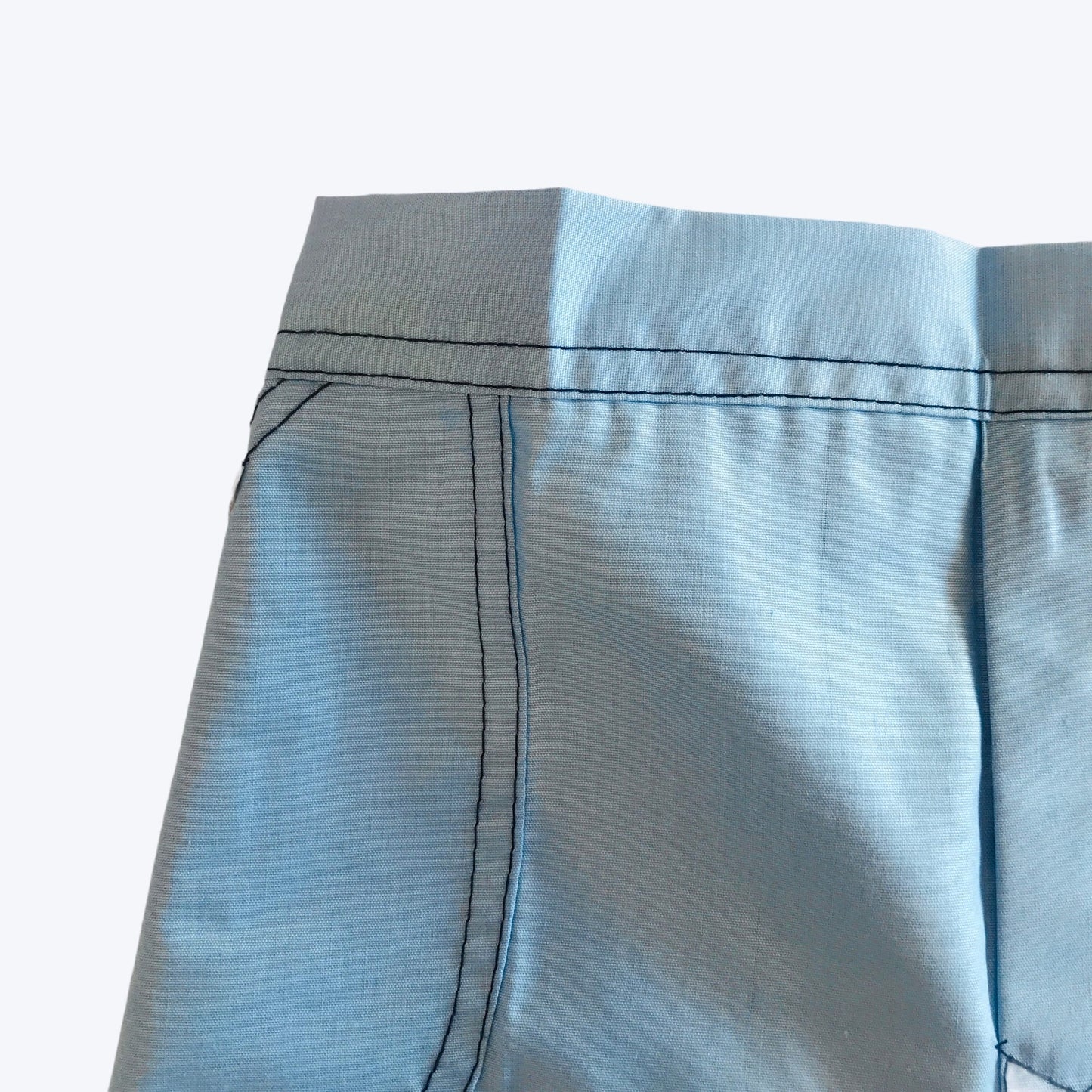 Vintage 1970s Blue Lightweight Shorts 12-18 Months