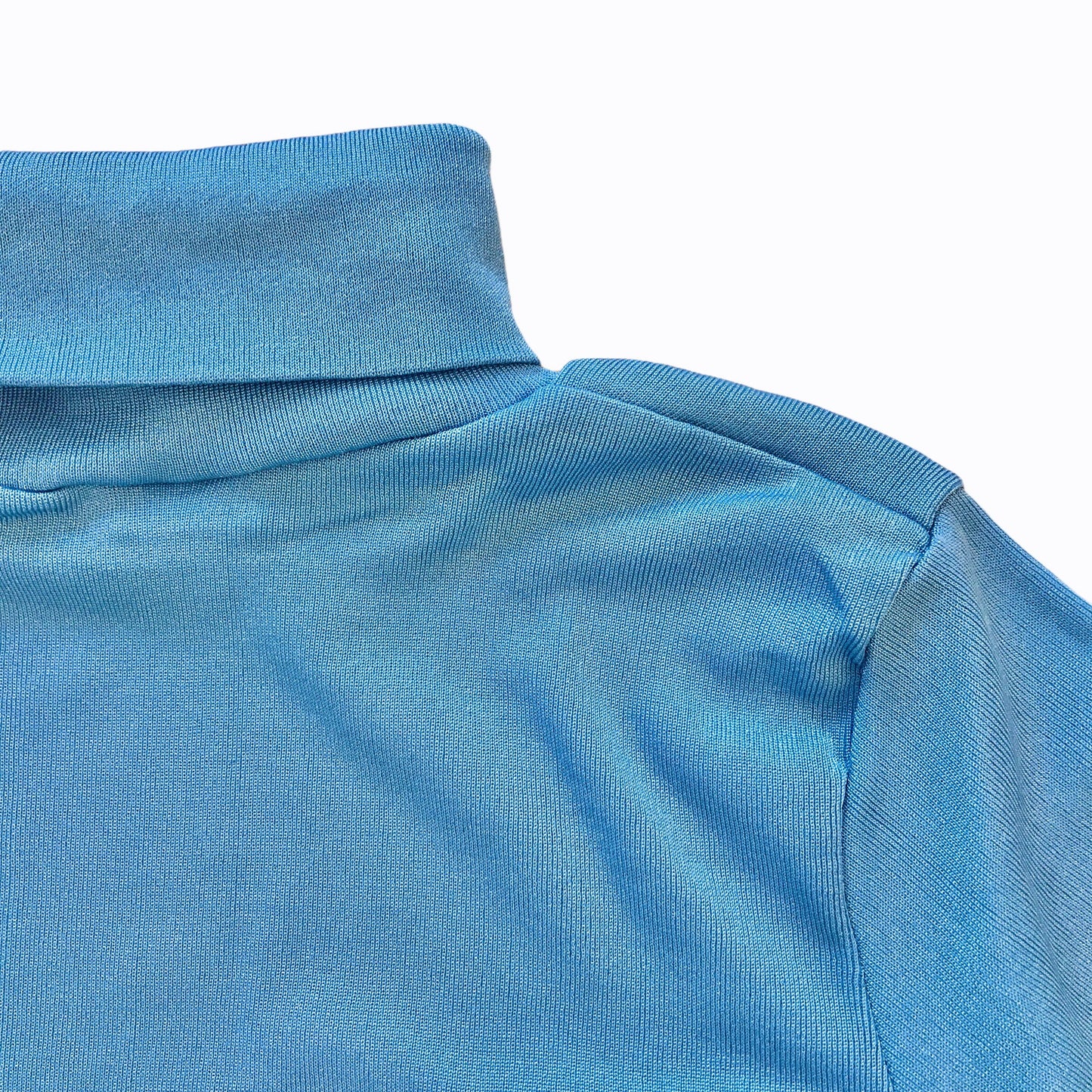 Vintage 1970's Sheer Blue Nylon Turtleneck  4-5Y