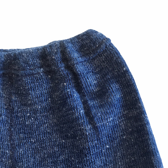 Load image into Gallery viewer, Vintage 1970s Blue Knitted Toddler Shorts French Made 12-18 Months
