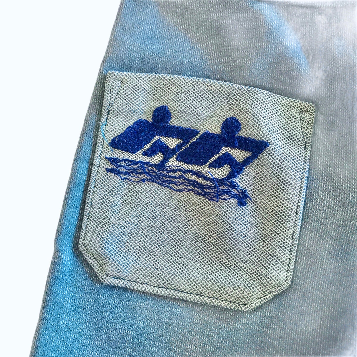 Vintage 1960s Blue Shorts French Made 12-18 Months