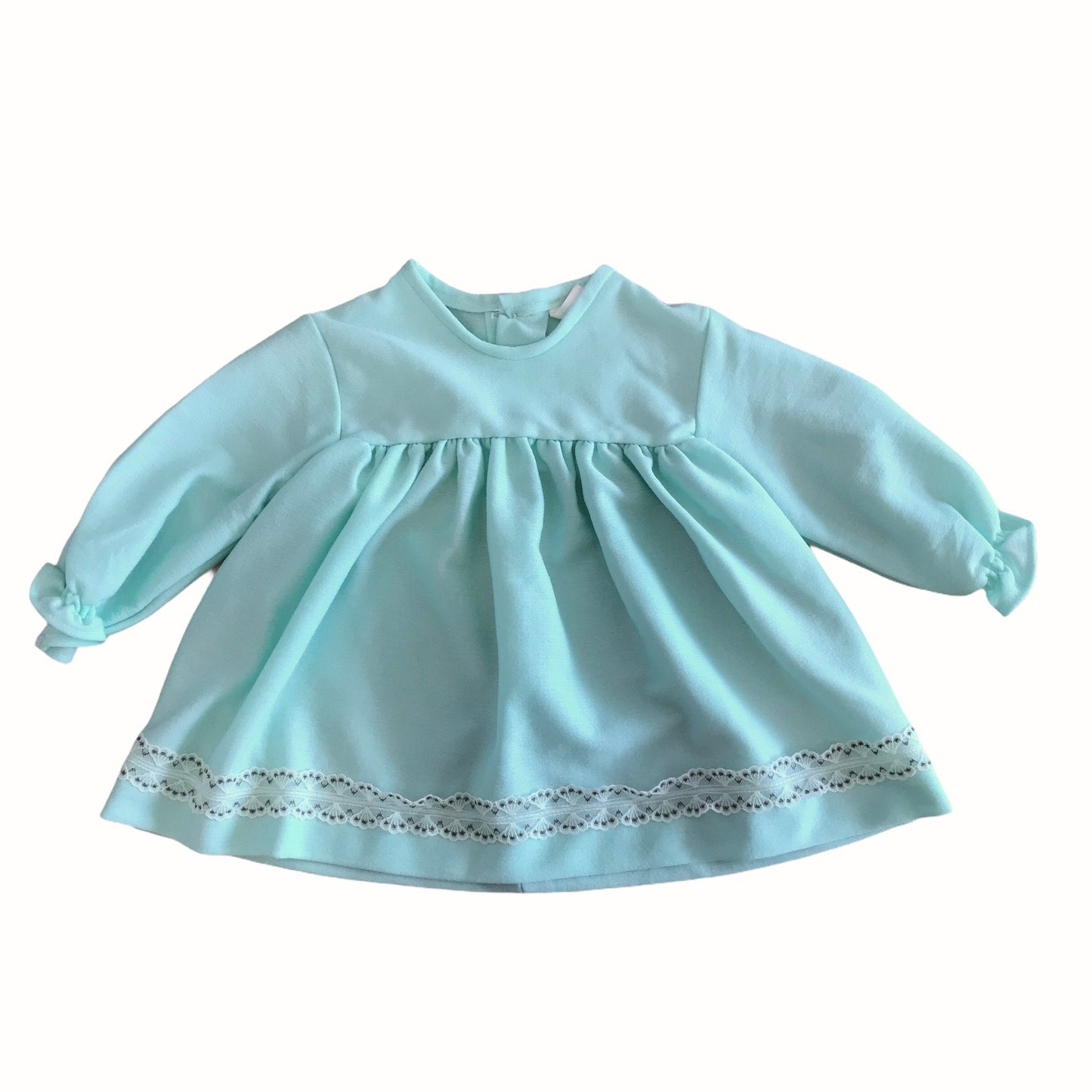 Vintage 1960s Mint Green Dress British Made 3-6 Months