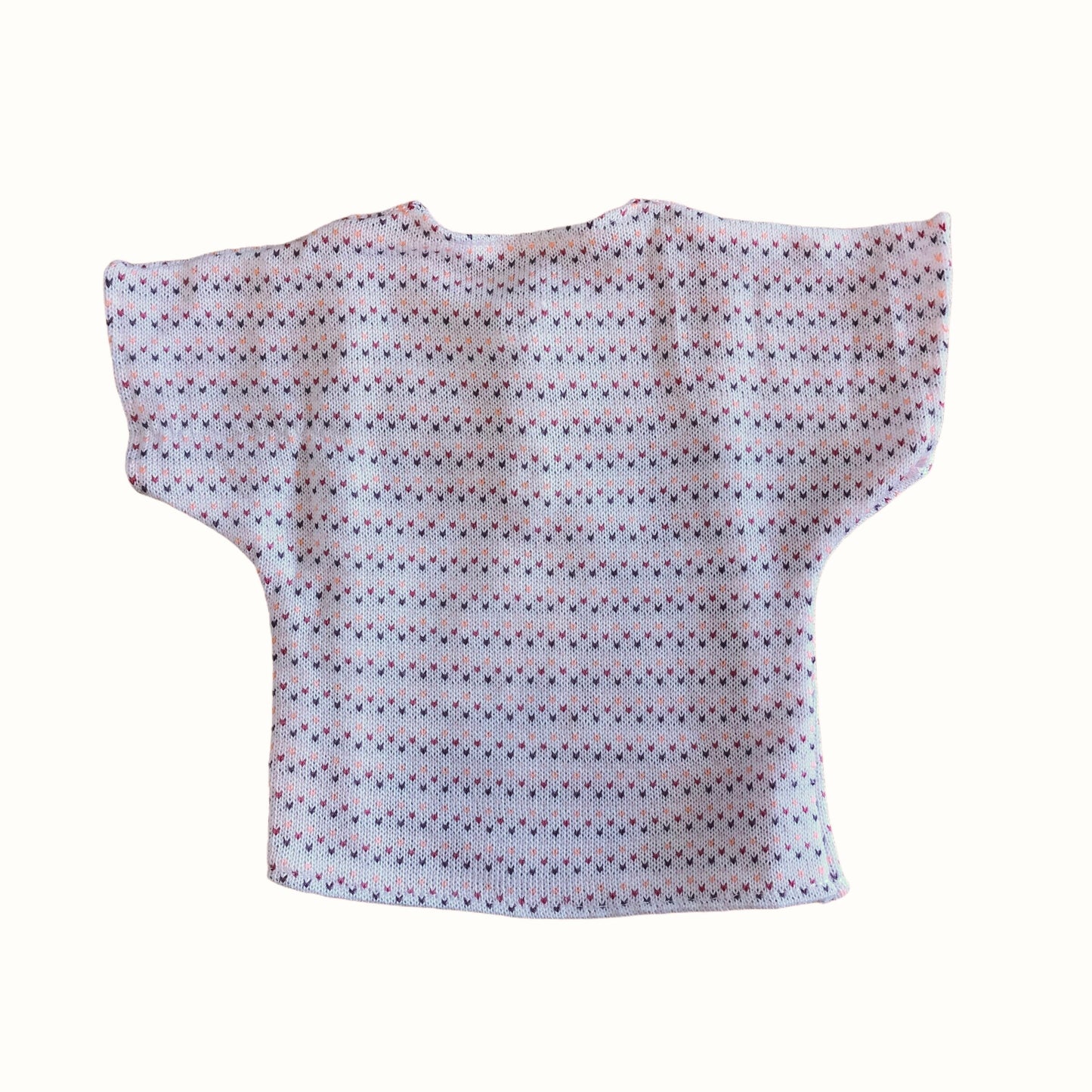 Vintage 1970s Knitted Top French Made 3-6 Months