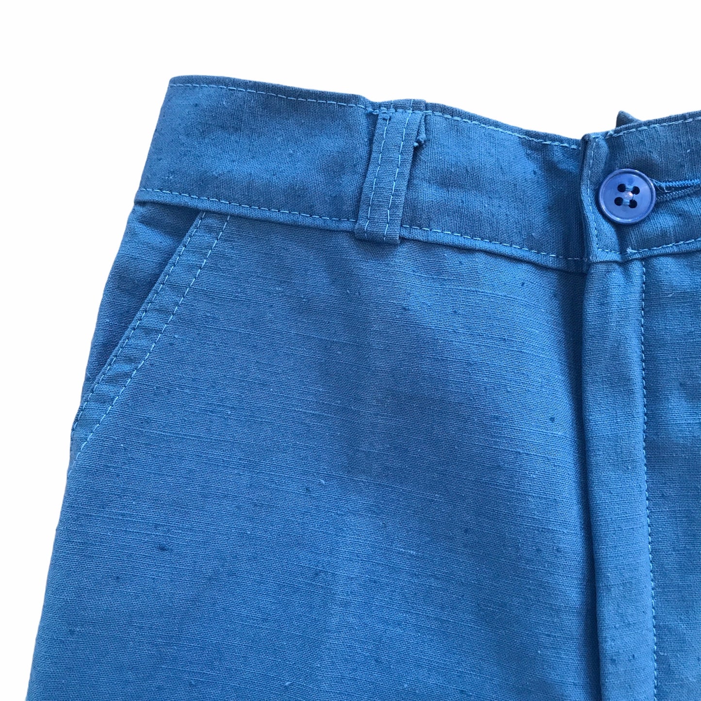 Vintage 1960's Blue Toddler Shorts French Made 3-4Y