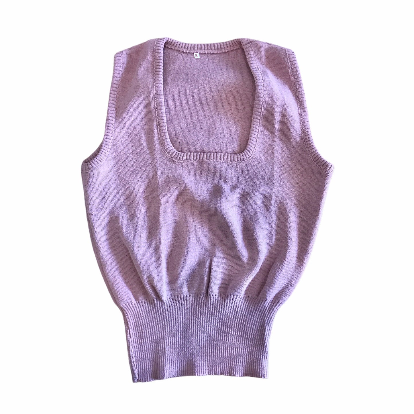 Vintage 1960's Knitted Vest British Made 8-10 and 10Y+