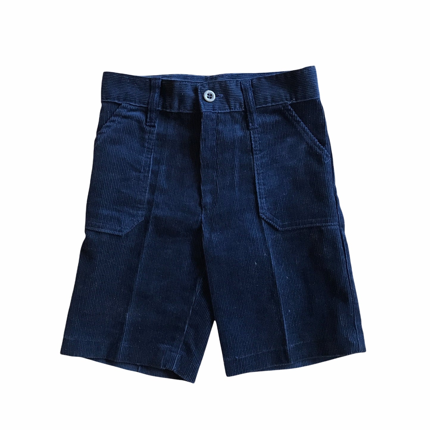 Vintage 1970's Navy Corduroy Children's Shorts French Made  5-6 Years