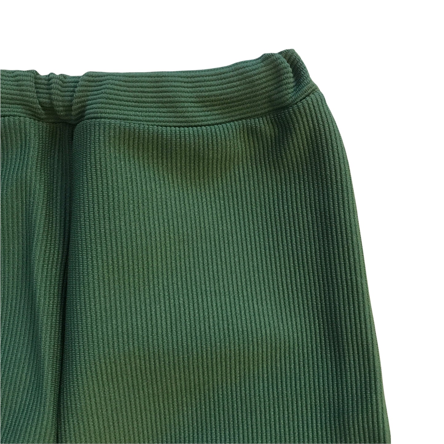 Vintage 1970s Green Nylon Stirrup Pants  6-8Y