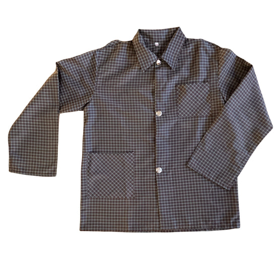 Vintage 1960s Check  School Nylon Shirt / Blouse  8-10Y