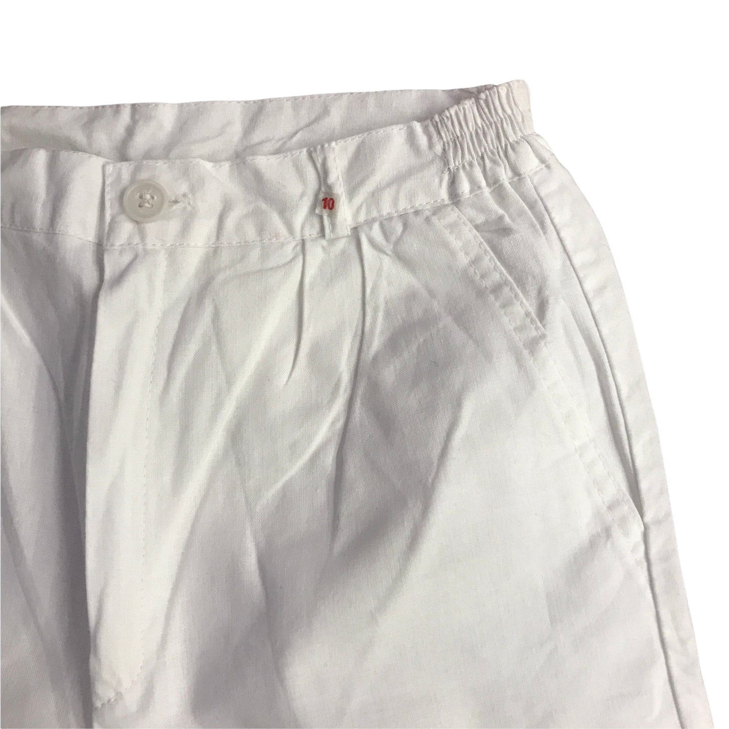 Vintage 1970's White Shorts 8-10Y