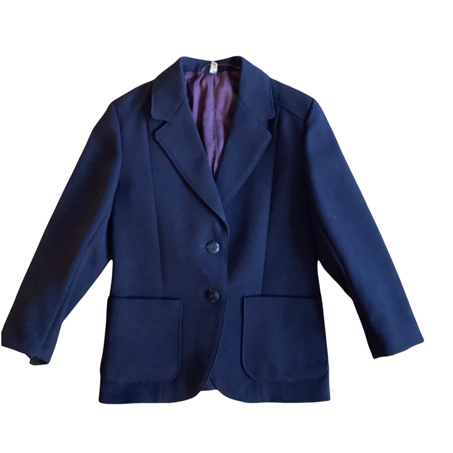 Vintage 1960's Dark Blue Blazer French Made 6-8Y