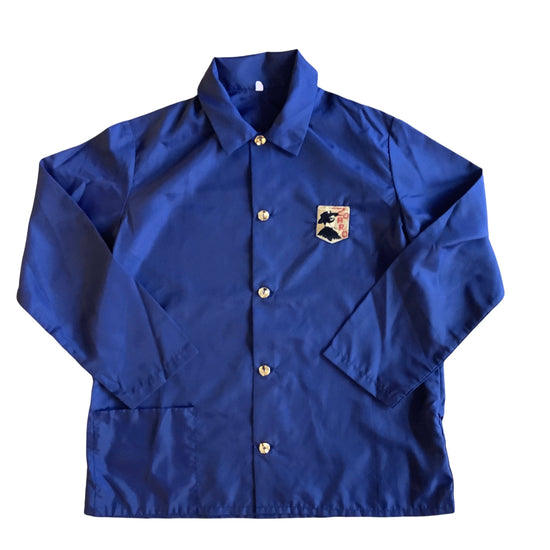 Vintage 1960s Blue "ZORRO" Nylon Shirt / Blouse  8-10Y