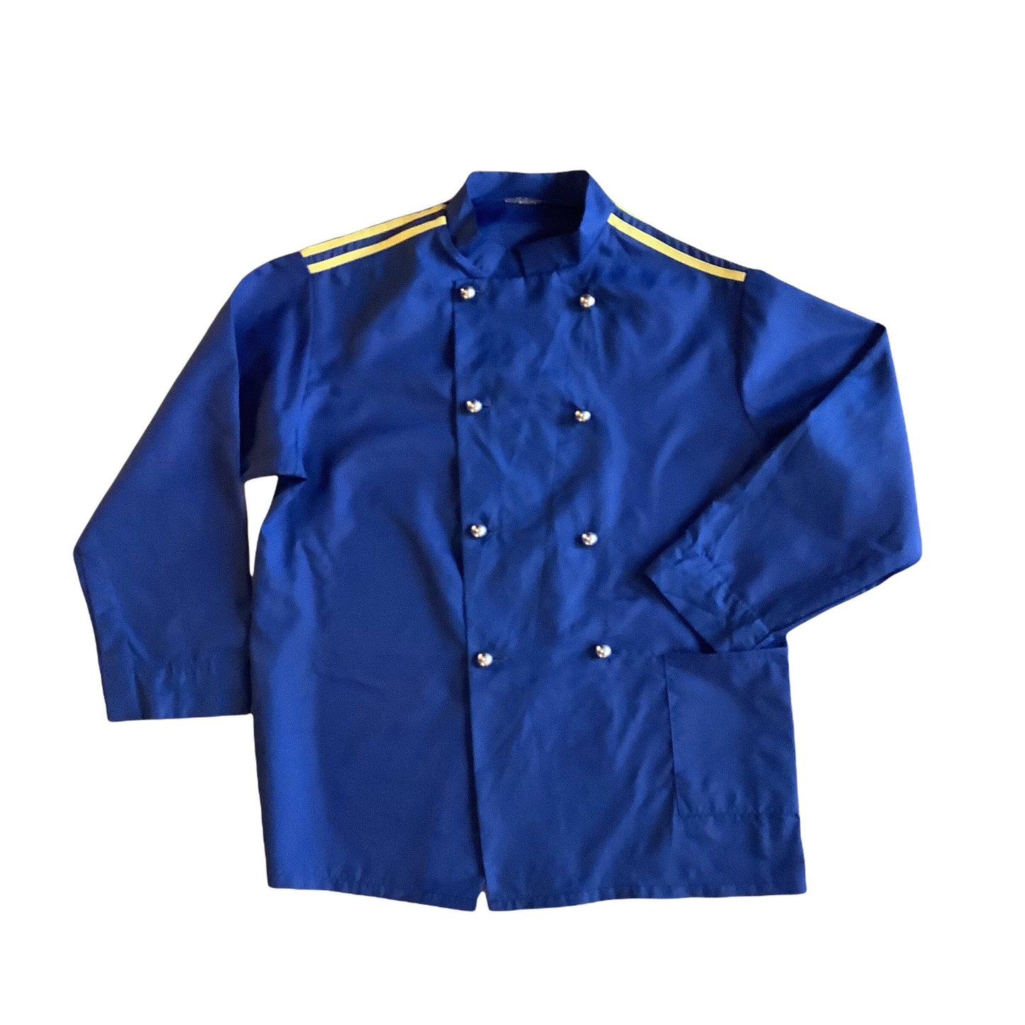 Vintage 1960s Blue "CAPTAIN" Nylon Shirt / Blouse  8-10Y