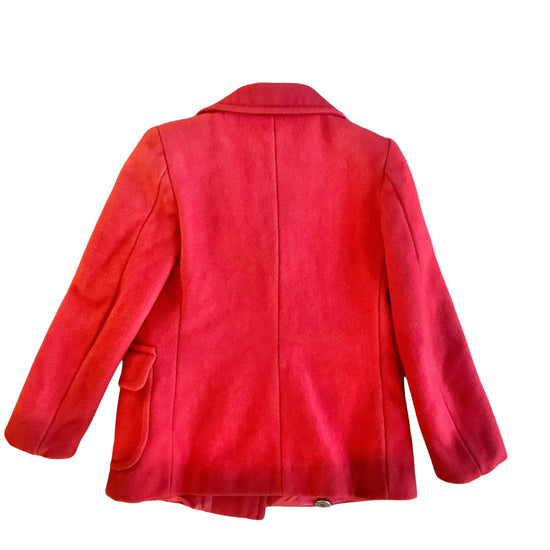 Vintage 1960's Red Double Breasted  Blazer 6-8Y