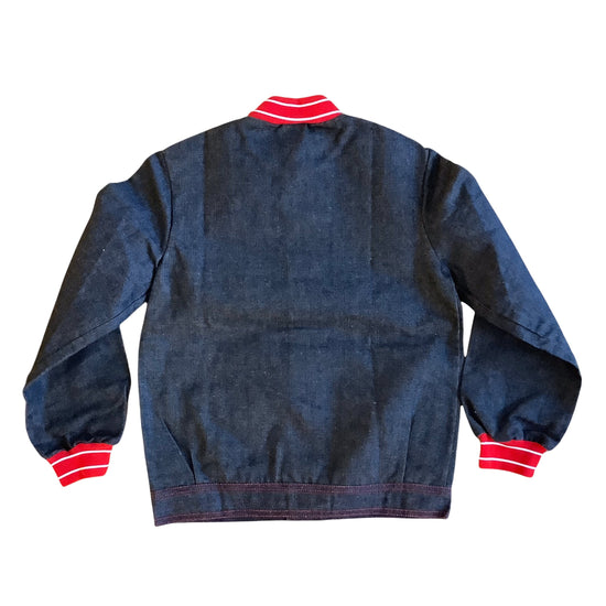 1970's "Z" Denim Varsity Jacket 5-6Y