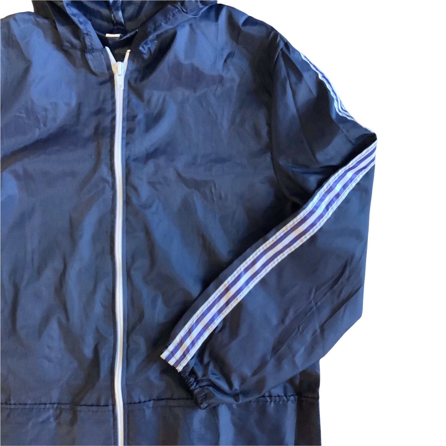 Vintage 1980's Navy Windbreaker / 6-8, 8-10 and 10-12Y