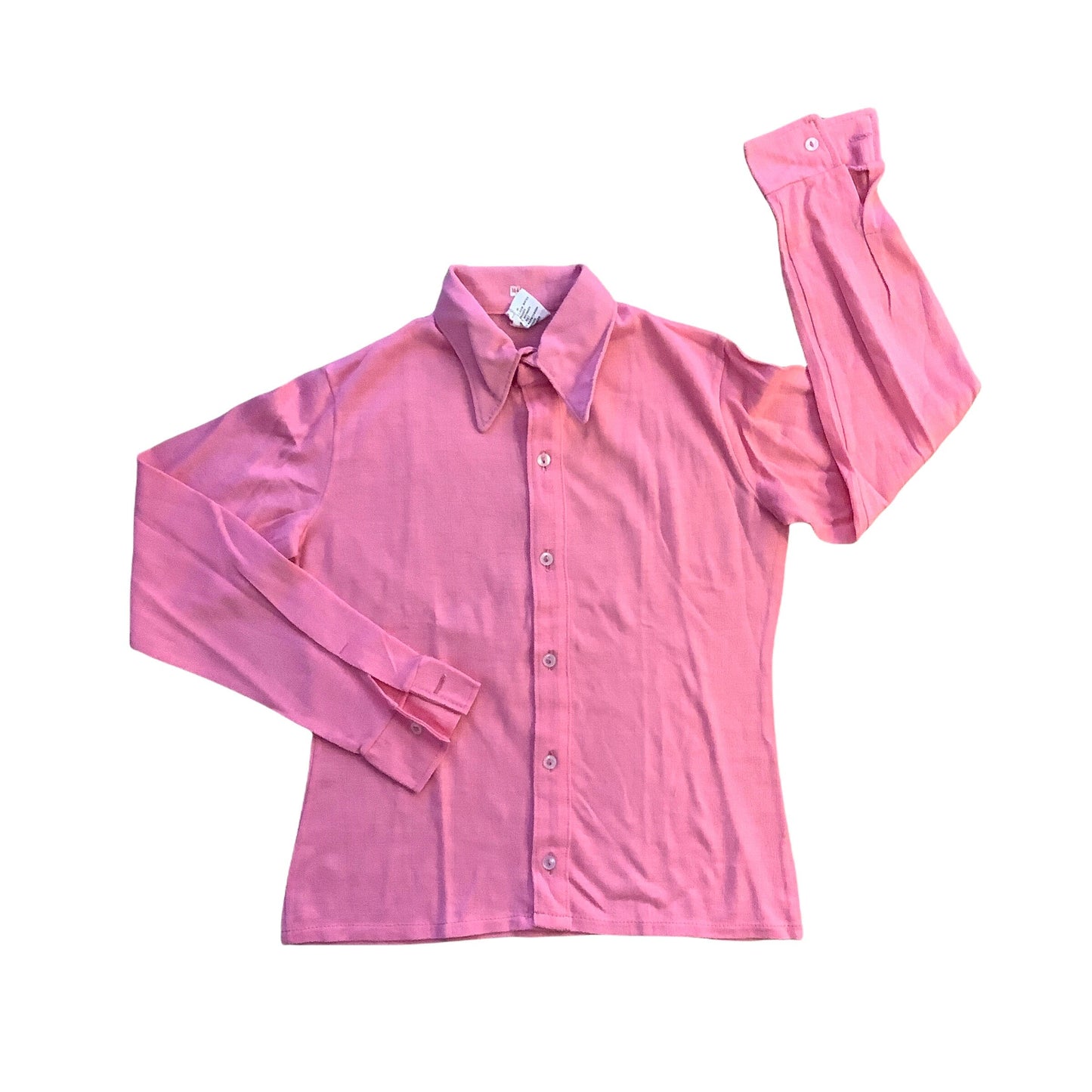 Vintage 1970's Children's Pink Shirt  10-12Y