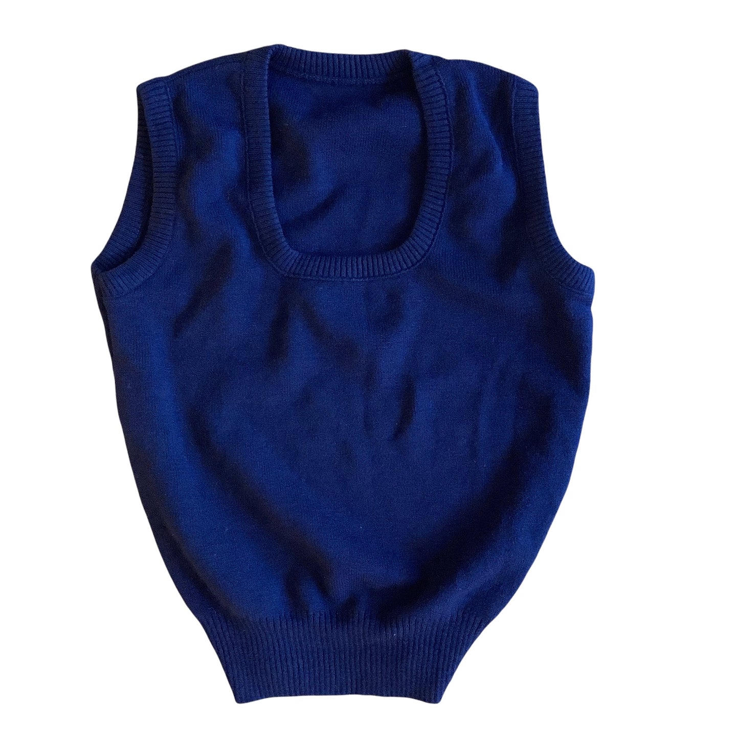 Vintage 1960's Knitted Vest British Made 8-10 and 10Y+