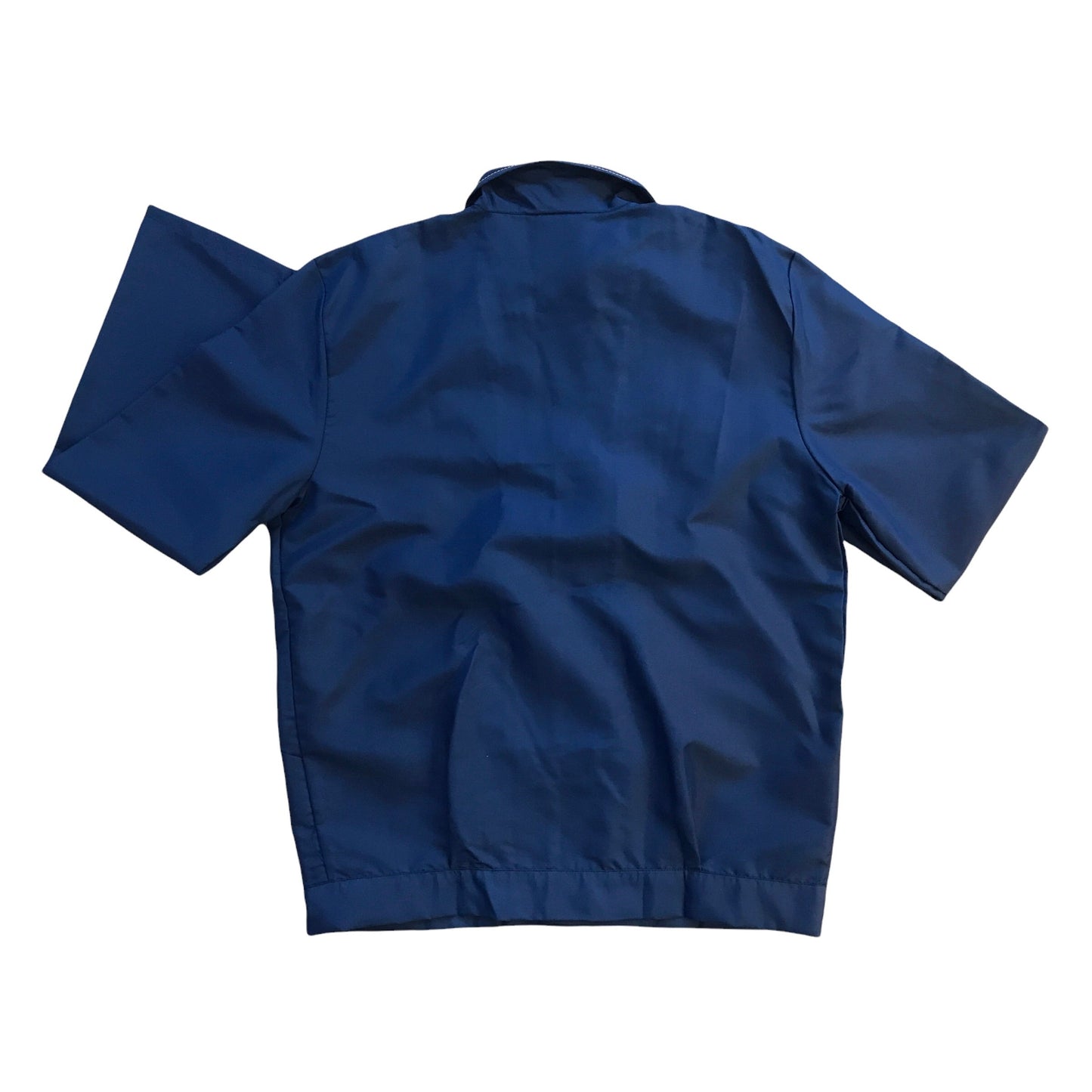 Vintage 1960's Navy Nylon Overshirt / Blouse / 10-12Y