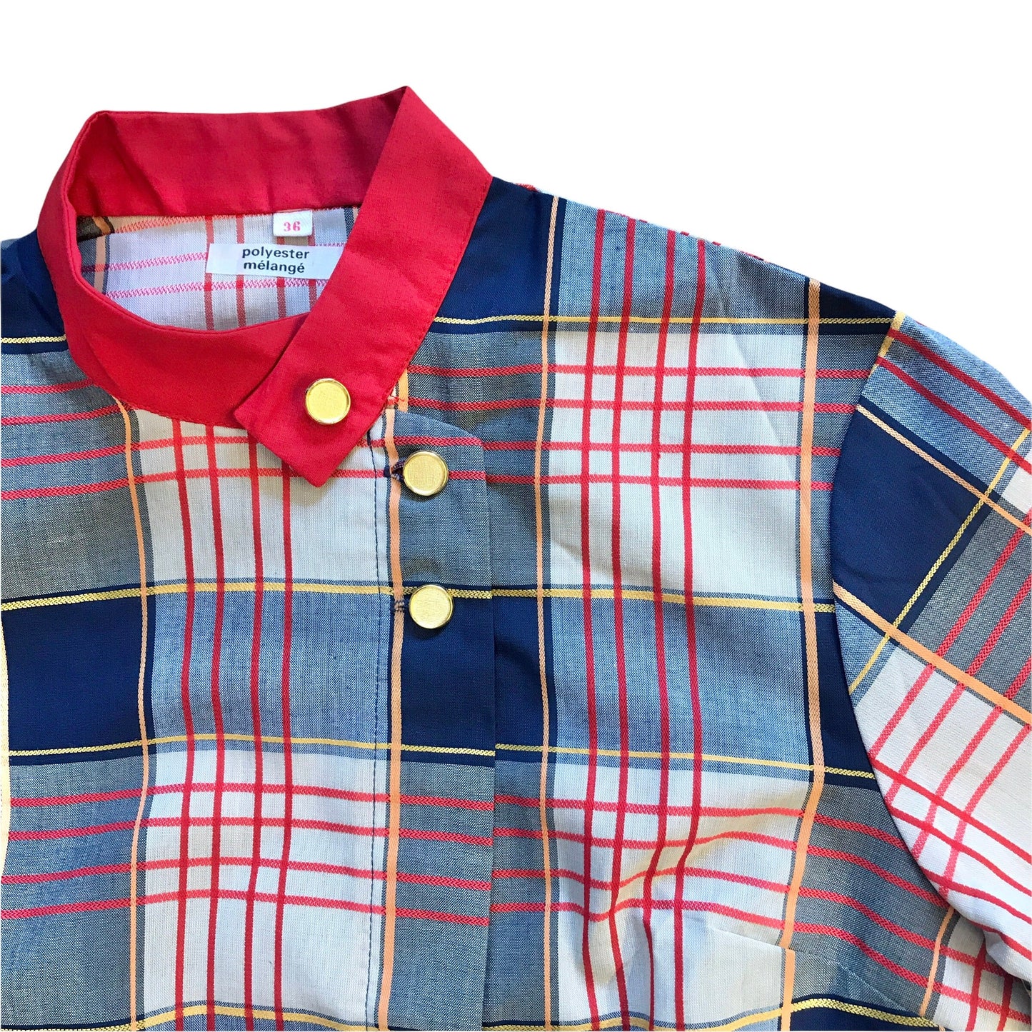 Vintage 1960's Check Dress / Blouse  / 10-12Y