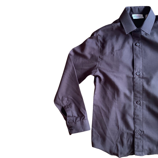 Load image into Gallery viewer, French  Vintage 1970s Brown Shirt /  5-6Y
