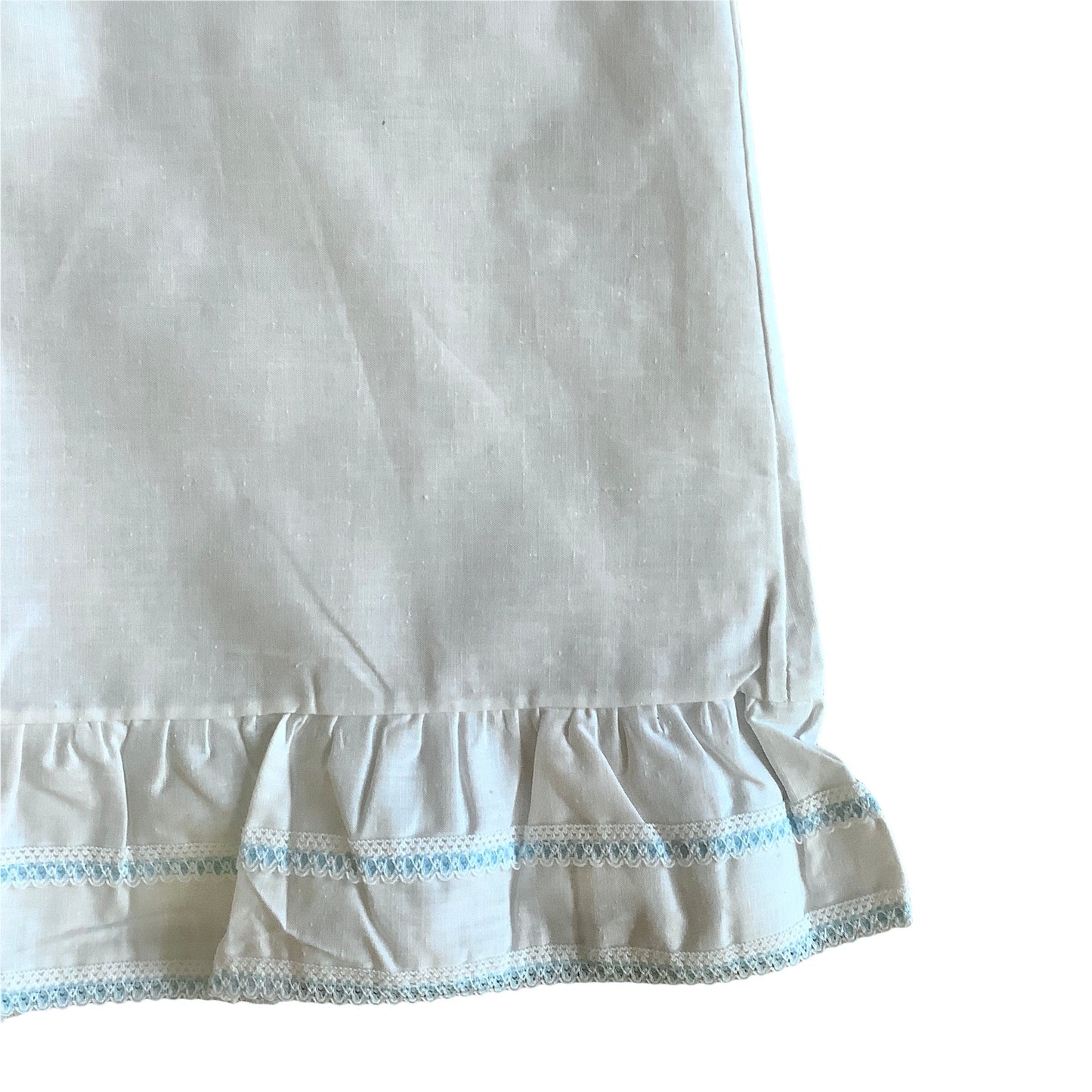 Vintage 1960s White Cotton Petticoat  8-10Y