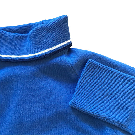 Load image into Gallery viewer, Vintage 1970&amp;#39;s Navy Nylon Turtleneck 6-8 Years

