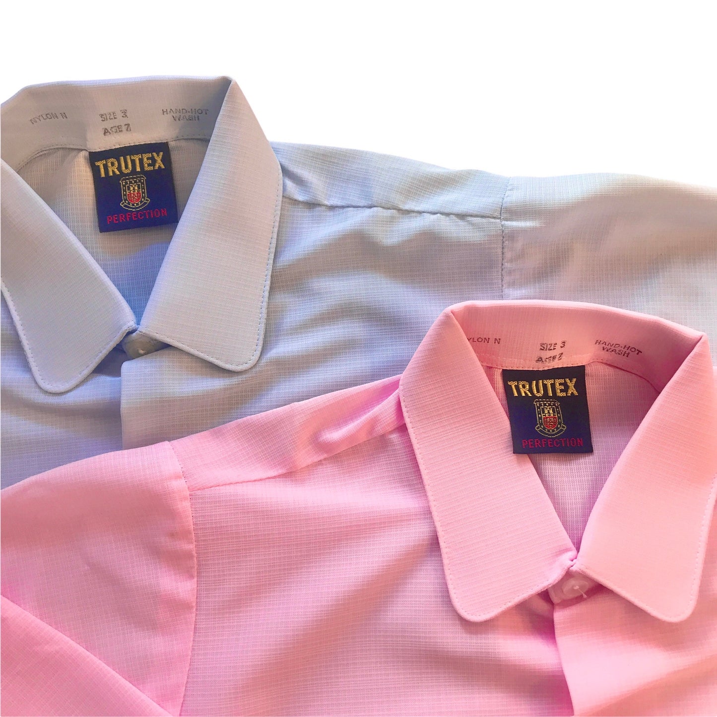 Vintage 1970's Pink / Beige  Nylon Shirt /  18-24M