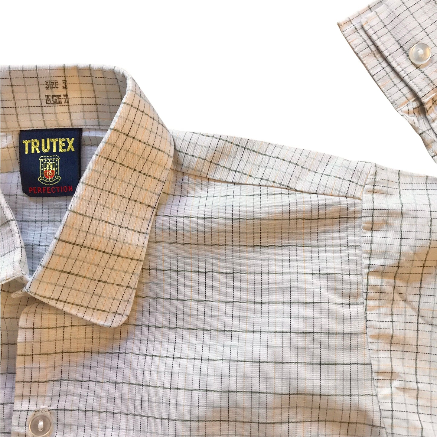 Vintage 1970's Check Shirt / 18-24M