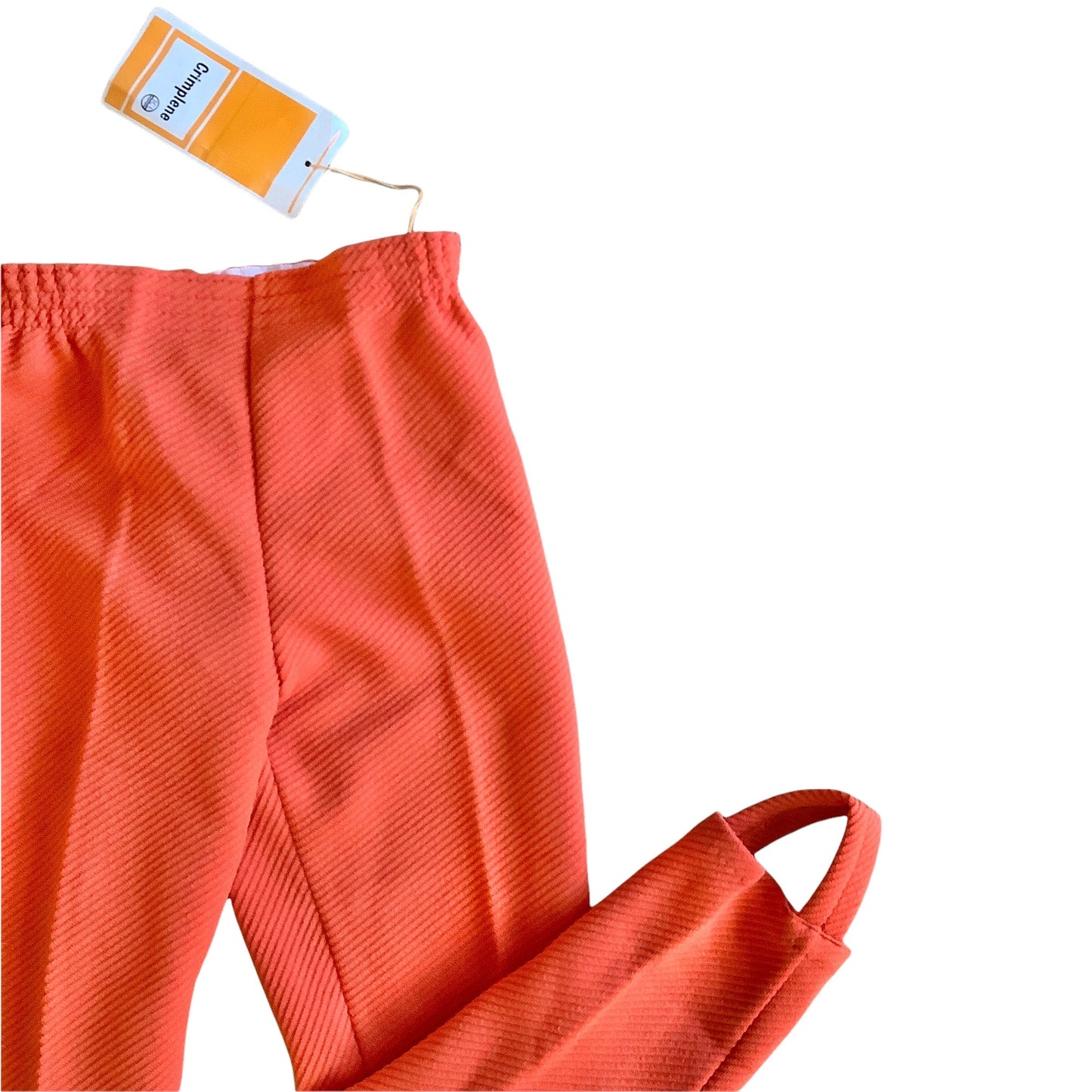 Vintage 1960's Orange Stirrup Pants / 5-6Y