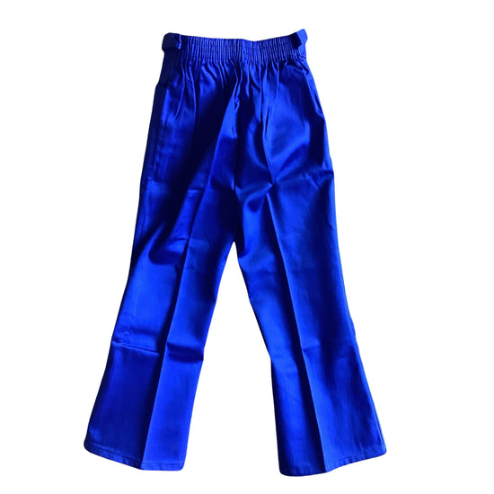 Load image into Gallery viewer, Vintage 60s Navy Blue Flare Trousers /  5-6Y
