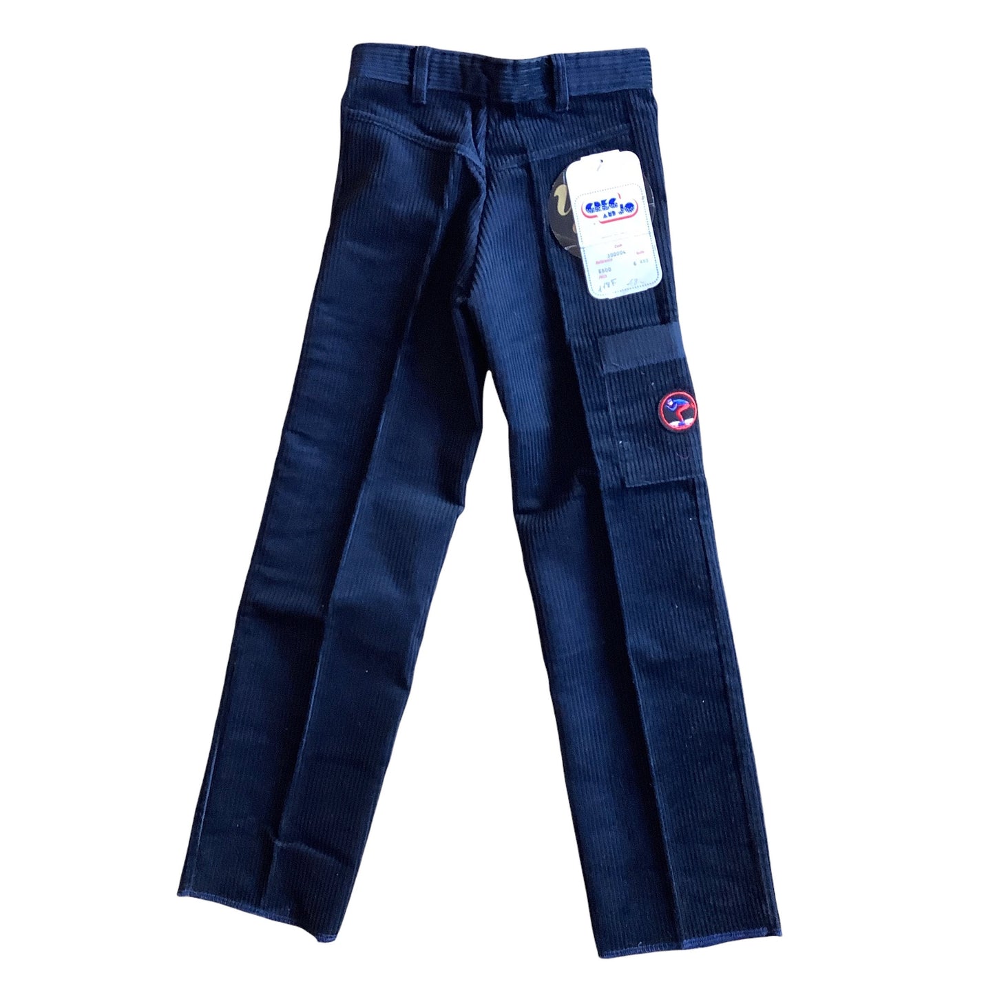 French Vintage 70s Navy Cord Trousers /  5-6Y