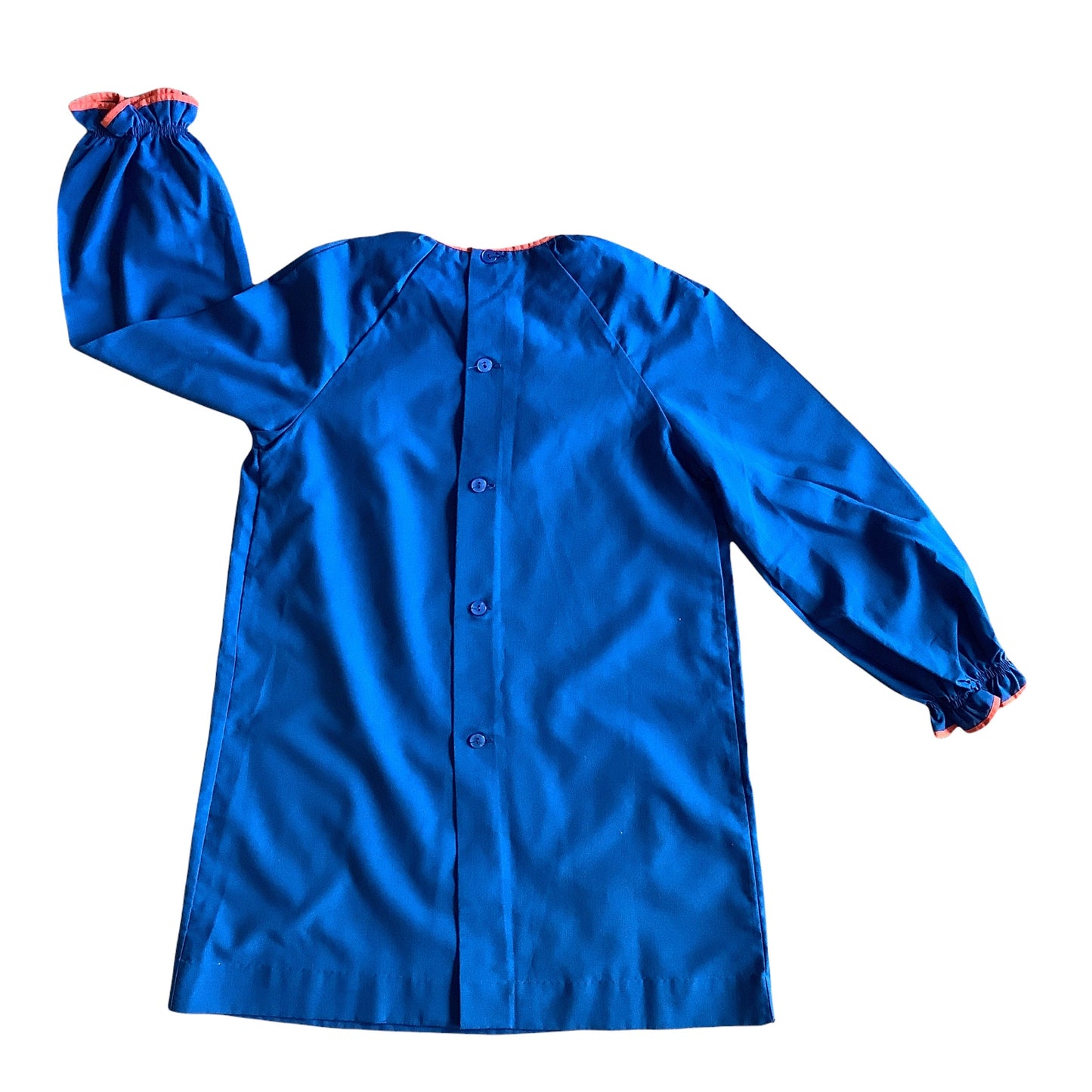 French Vintage 1960's Blue Dress / Blouse / 6-8Y