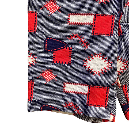 Vintage 1960's Blue / Red Printed Shorts 5-6Y