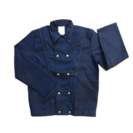 Vintage 1960's Navy Nylon Overshirt / Blouse / 10-12Y