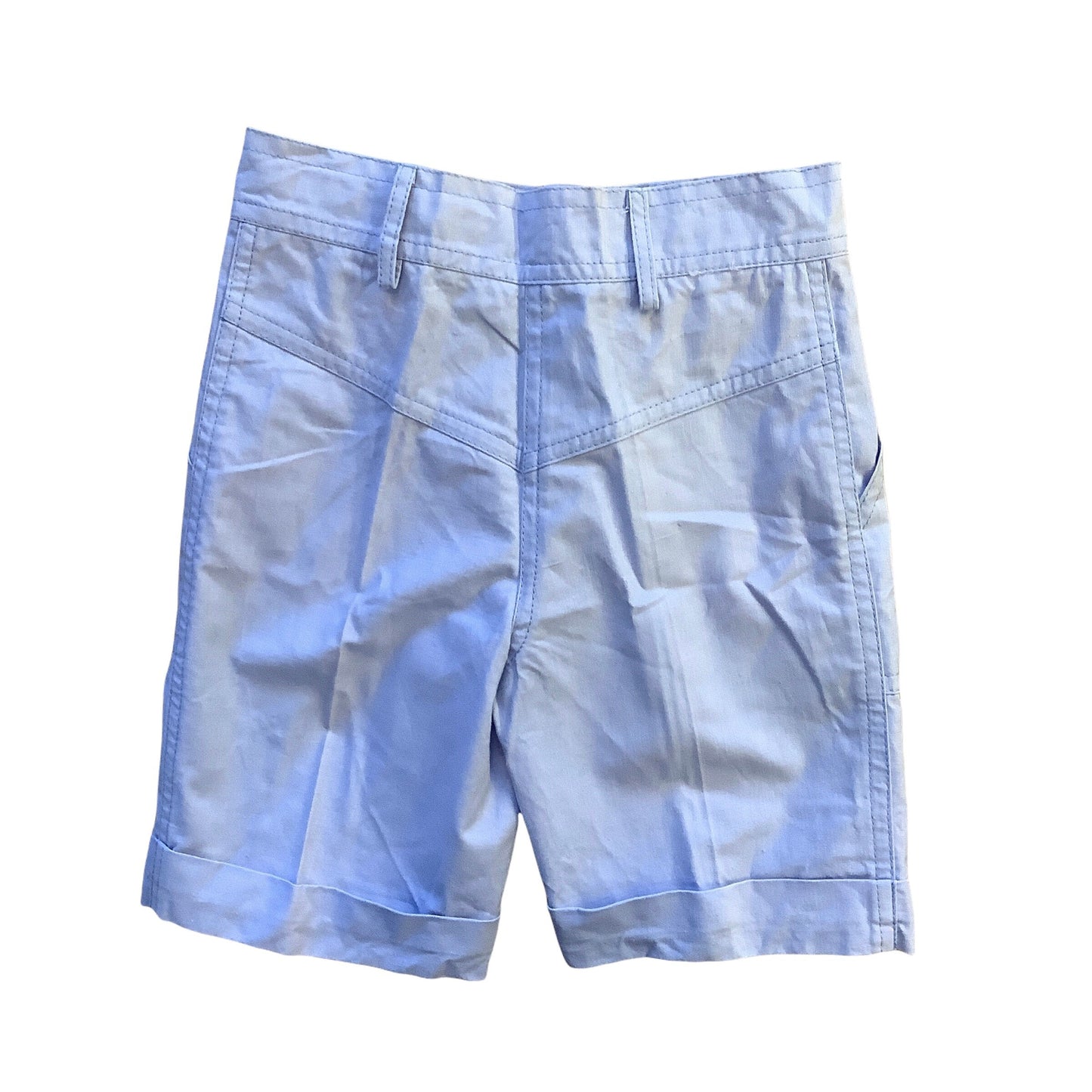 Load image into Gallery viewer, Vintage 1970&amp;#39;s Light Blue Shorts 6-8Y
