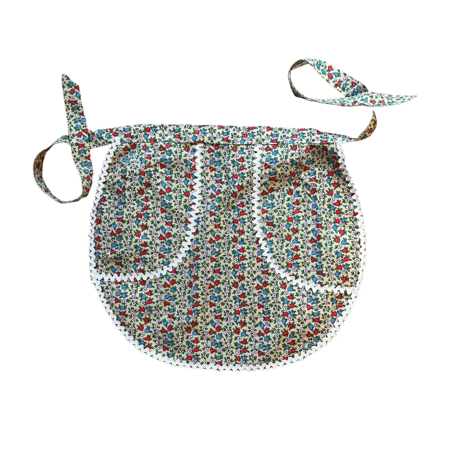 Vintage 1960s Floral Apron 6-8Y