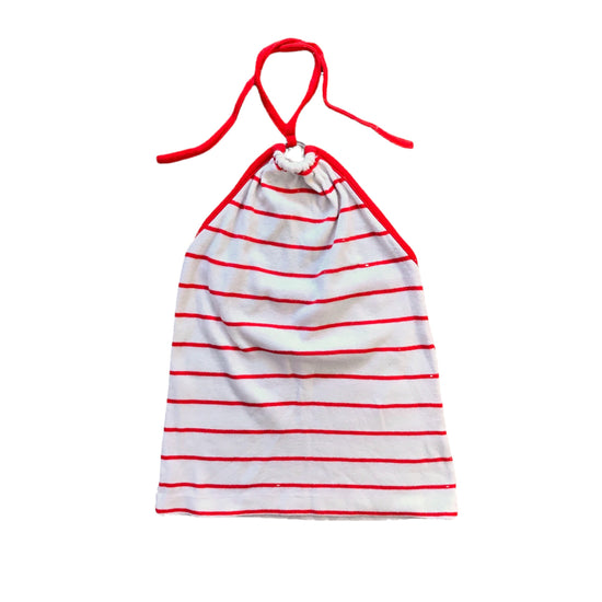 Load image into Gallery viewer, Vintage 1970&amp;#39;s Striped Summer Top / 6-8 Years

