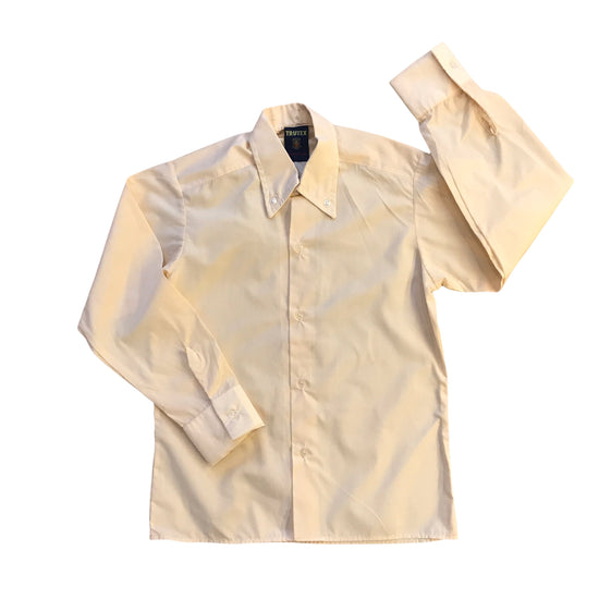 Vintage 1970's Peach Button Down Shirt / 8-10Y