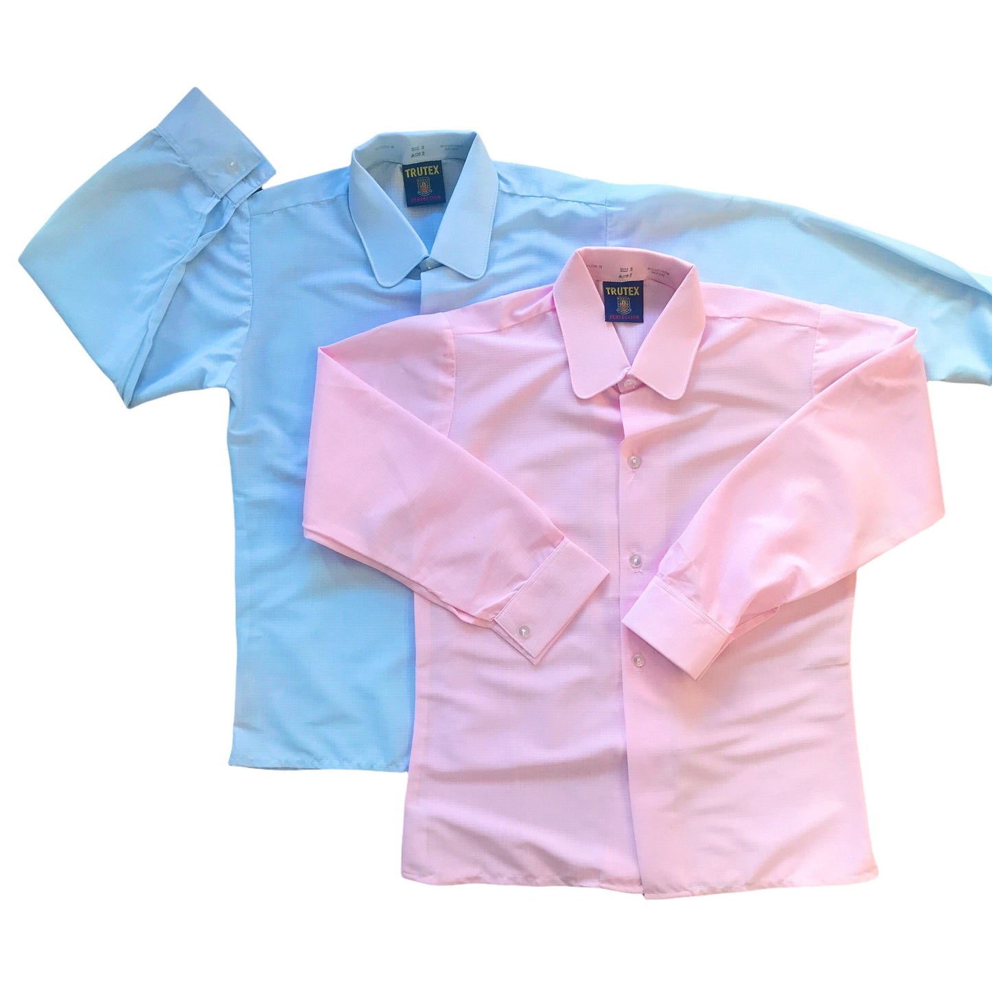 Vintage 1970's Pink / Beige  Nylon Shirt /  18-24M