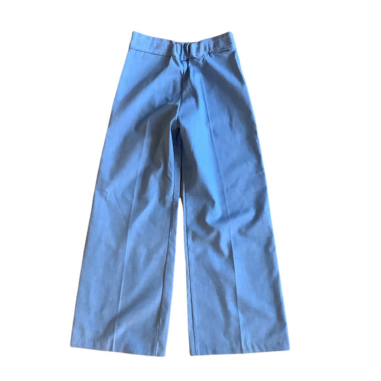 Vintage 70s Blue Flare Trousers /  5-6Y