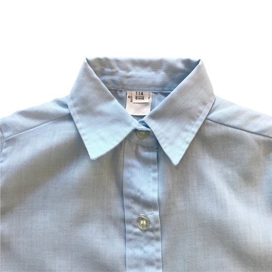 Load image into Gallery viewer, Vintage 1960&amp;#39;s Light Blue Shirt 4-5Y
