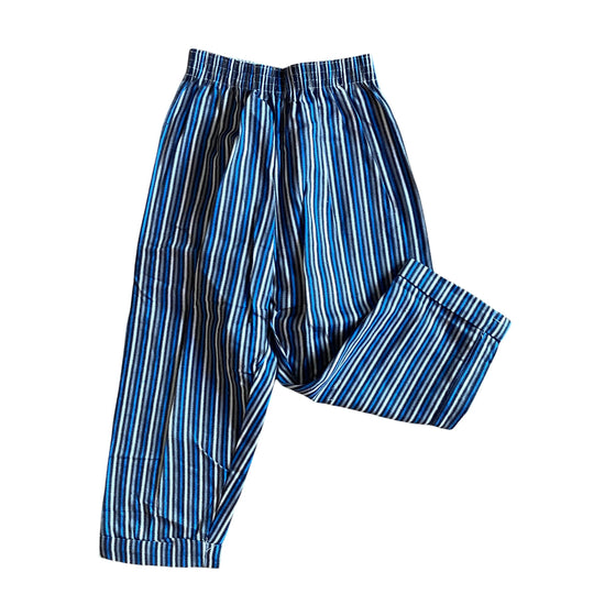 Vintage 60s Blue Striped Trousers /  5-6Y