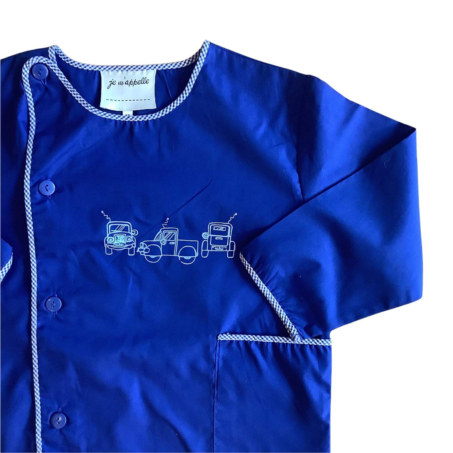 Vintage 1970's Blue School Blouse / Shirt / 4-5Y