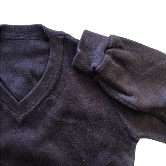 Load image into Gallery viewer, Vintage 1960&amp;#39;s Brown V-Neck Jumper / 6-8Y
