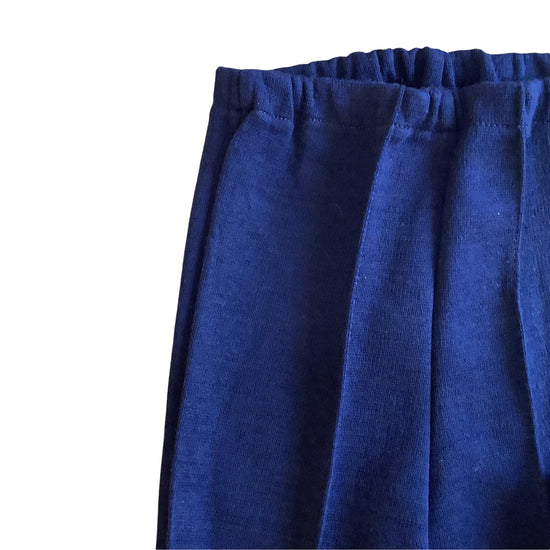 French Vintage 1970s  Navy Flare Trousers /  18-24M