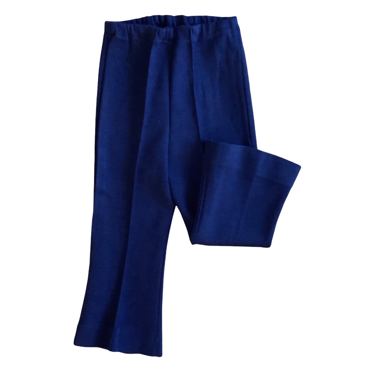 French Vintage 1970s  Navy Flare Trousers /  18-24M