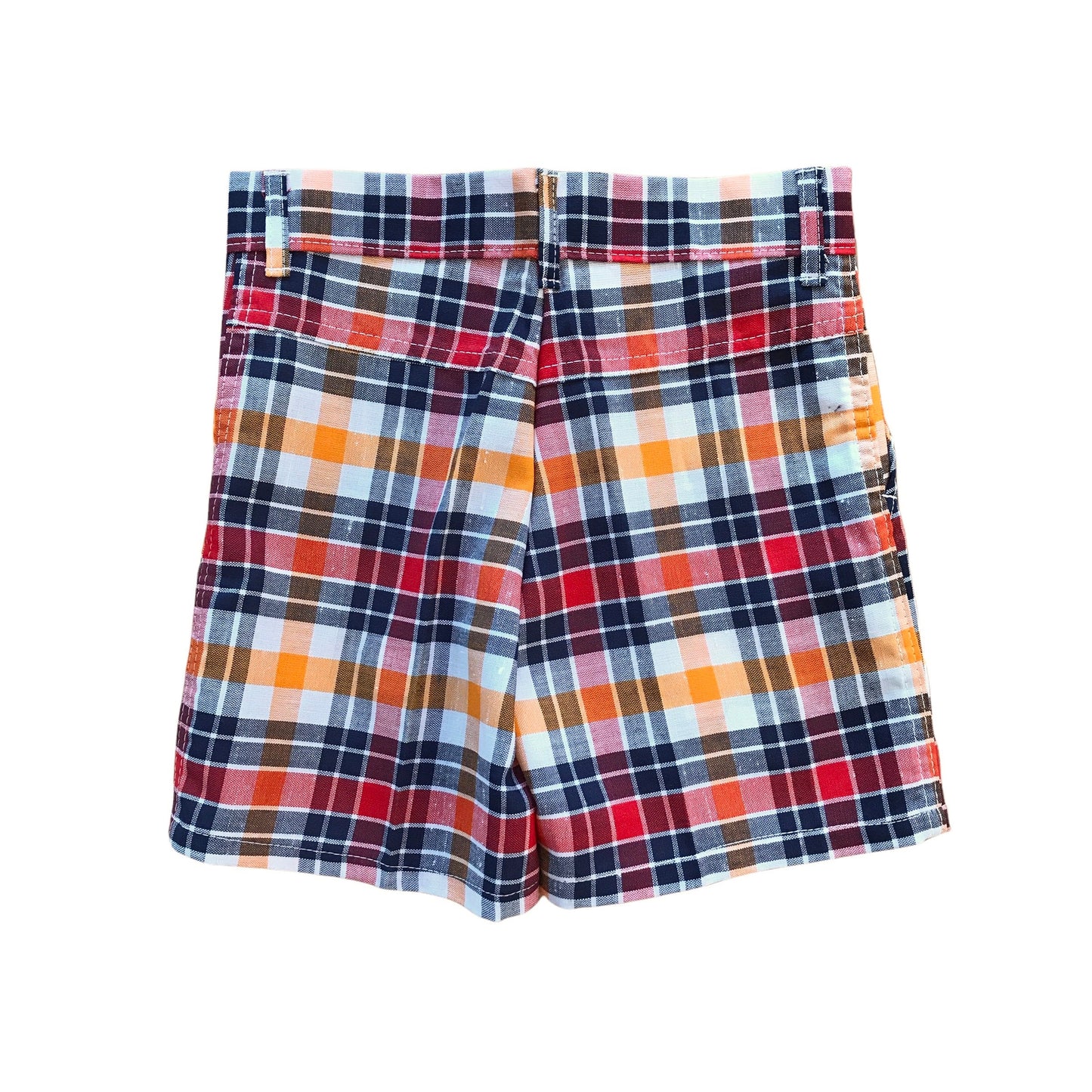 French Vintage 1960s Check Shorts 5-6Y