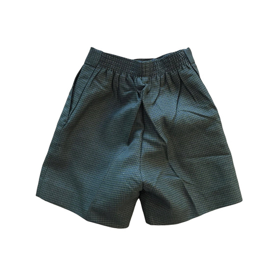 1960s Check Green /Brown Shorts / 6-8Y