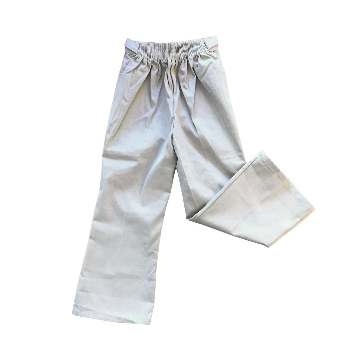 Vintage 60s Beige Flare Trousers / 4-5Y